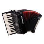Hohner Bravo II 48 Black silent key
