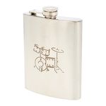 Art of Music Hip Flask Drums