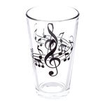Music Sales Pint Glass - Wavy Staff