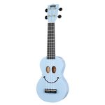 Mahalo Smiley Ukulele Light Blue