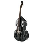Thomann Rockabilly Slap Flames Bass BK