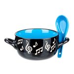 Music Sales Music Note Bowl Spoon -Blue