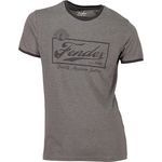 Fender T-Shirt Ringer Dark Grey L