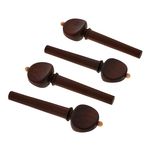 Berdani Violin Pegs Dark Boxwood FR/WH