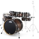 DW PDP CM7 Rock Satin Charcoal B.