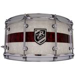 DR Customs 14"x6,5" White / Red Pearls