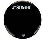 Sonor 24" Front Head Black with Hole