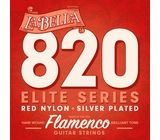 La Bella 820 Red Nylon Flamenco Strings