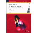Schott Kreutzer 42 Etudes Violin