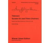 Wiener Urtext Edition Telemann Sonaten zwei Flöten