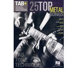 Hal Leonard Tab+25 Top Metal Songs