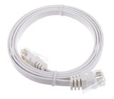 Lindy Cat6 Flach-Cable 1m White