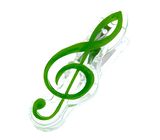 agifty Music Clip Violin Clef Green