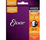 Elixir Nanoweb Light Acoustic 3P