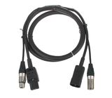 Stairville IEC-DMX3P Hybrid-Cable 1,5m