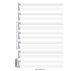 Tunesday Records Music Paper Sheet/Tab Bass