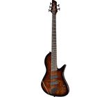 Harley Benton MSB-5 Black Flame Burl