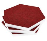 t.akustik Hexagon Melamine Bordeaux 25