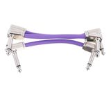 Ernie Ball Flex Patch Cable 3" purple set