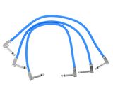 Ernie Ball Flex Patch Cable 12" blue set