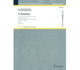 Schott Händel 4 Sonatas Blockflöte