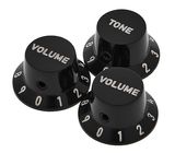 Harley Benton Parts ST Poti Knob Set Ebony