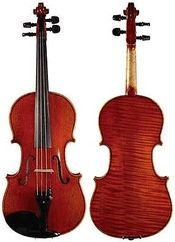 Viola with one piece back