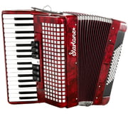 Startone Piano Accordion 72 Red