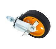 RockNRoller R4CSTR/Y/B 4"x1" Caster w. Br.