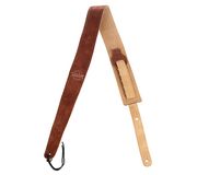 Taylor Chocolate Suede Logo Strap