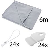 Stairville Molton Set Light Gray 6x3m Stairville Molton Set Light Gray 6x3m