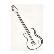 Design-Studio Worms Sticker Bass Guitar Anthracite Design-Studio Worms Sticker Bass Guitar Anthracite