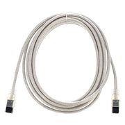 10m Transparent Lindy C/âble FireWire Premium 6//6 M/âle//M/âle