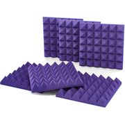 Auralex Acoustics 4" Studiofoam Pyramids Purple Auralex Acoustics 4" Studiofoam Pyramids Purple