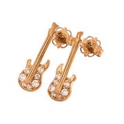 Rockys Stud Earrings E-Guitar Gold Rockys Stud Earrings E-Guitar Gold