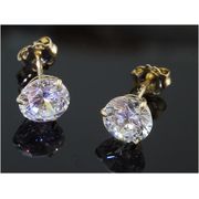Rockys Stud Earrings Gold Gem 5mm Rockys Stud Earrings Gold Gem 5mm