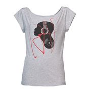Cotton Music DJ Electronic Lady T-Shirt L Cotton Music DJ Electronic Lady T-Shirt L