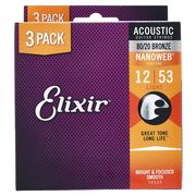 Elixir Nanoweb Light Acoustic 3P Elixir Nanoweb Light Acoustic 3P