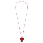 Timber Tones Necklace with Plectrum Red Timber Tones Necklace with Plectrum Red