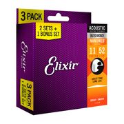 Elixir Nanoweb Custom Light Acou- 3P Elixir Nanoweb Custom Light Acou- 3P