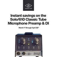 Universal Audio Solo 610 Promo