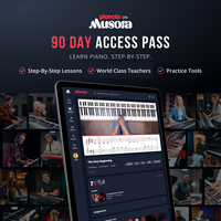 Consigue 90 días de clases de piano gratis con tu compra.