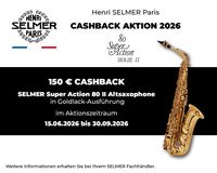 Selmer Cashback Actie 2026