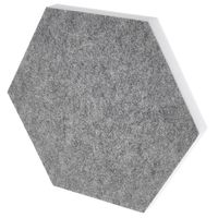 t.akustik : Hexagon Melamine Light Grey 25
