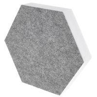 t.akustik : Hexagon Melamine Light Grey 50