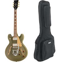 Harley Benton : HB-35Plus Tremlo Olive Bundle