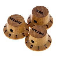 Harley Benton : Parts ST Poti Knob Set Satin