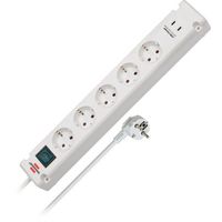 Brennenstuhl : Bremounta 5-Way 3m USB wh