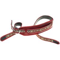 Jodi Head Guitar Straps : Thunderbird Red / Black
