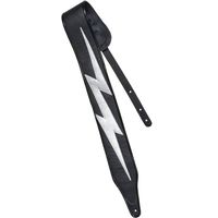 Jodi Head Guitar Straps : Big Bolt Black Silver